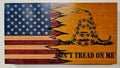Don't Tread On Me Handcrafted Patriotic Wall Flag – Made by U.S. Veterans