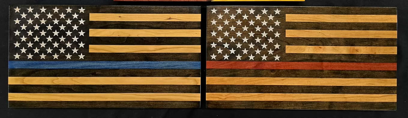 Medium American Flag – 10-1/4" x 18-7/8" x 1.5"