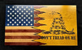 Don't Tread On Me Handcrafted Patriotic Wall Flag – Made by U.S. Veterans
