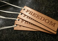 Freedom Patriotic Wooden Bookmark – Handcrafted by U.S. Veterans