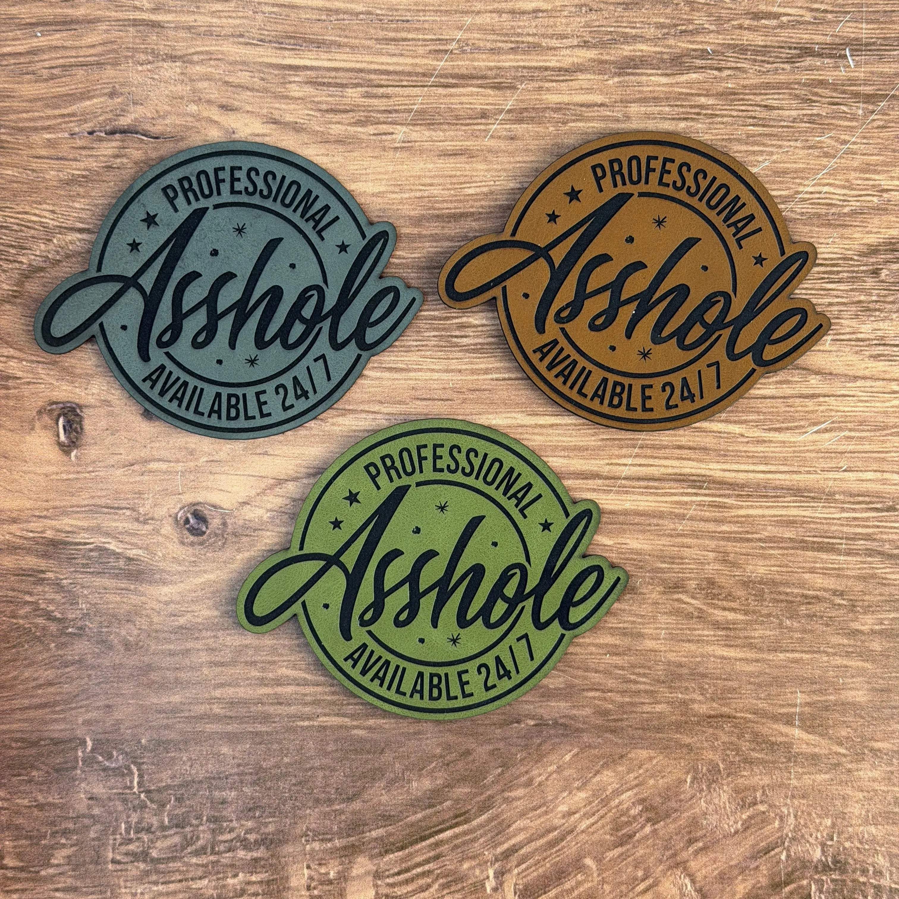 24/7 Professional – Laser Engraved Leather Patch