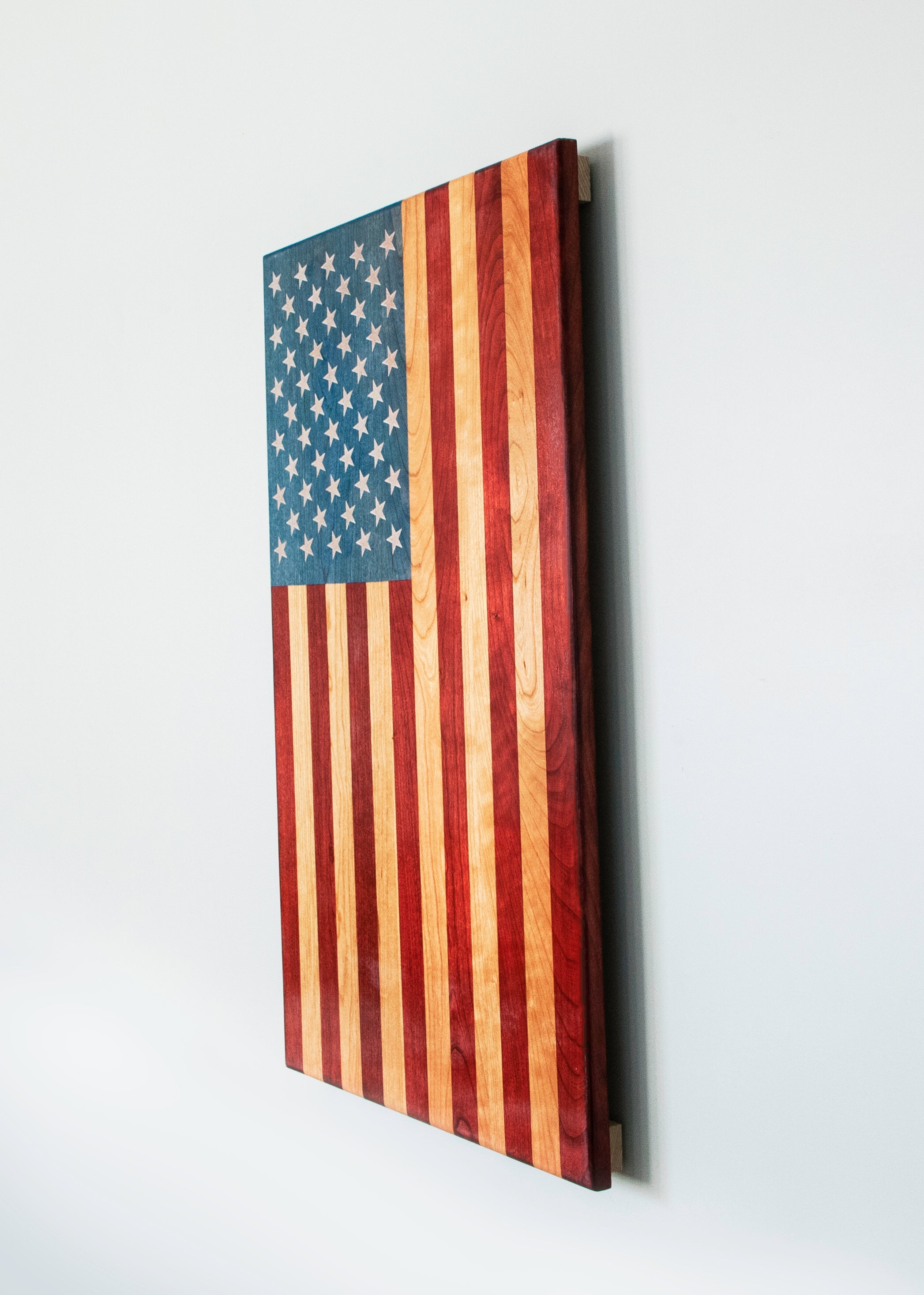 The Patriot Vertical Handcrafted Patriotic Wall Flag – Made by U.S. Veterans