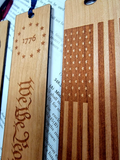 Patriot's Hardwood Engraved Patriotic Wooden Bookmark Set – Handcrafted by U.S. Veterans